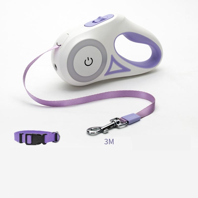 Retractable Dog Leash with Light