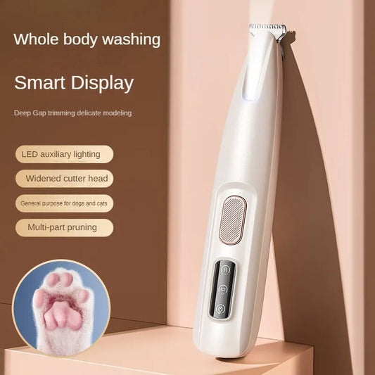 New Dog Paw Trimmer With LED Light Fully Waterproof